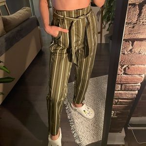 Stripped Stradivarius Pants